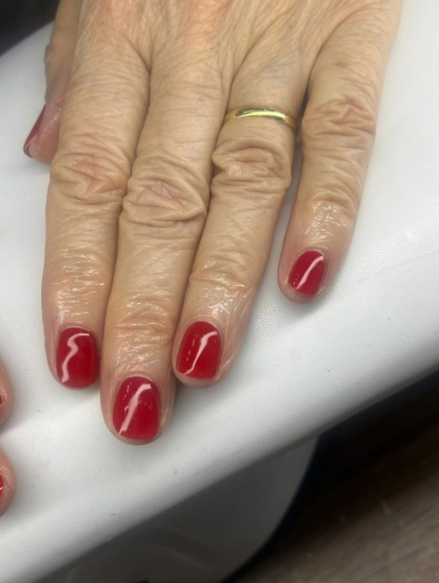 Gel by Kayleigh❤️😍#billericaynails #gelnails #rednails #billericaybeautysalon
