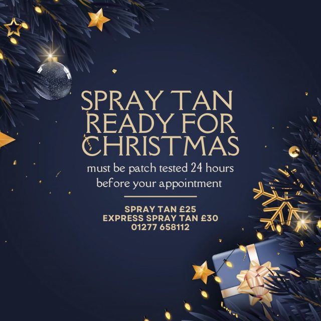 Need a tan for Christmas? GLO is the place to GO!!!🎄

Regular Spray Tan ( leave on for 6-8 hours ) £25🌟
Express Spray Tan ( leave on for 1-4 hours ) £30🌟

✨Book Now!!! 📞 01277 658112

#billericay #essex #beauty #salon #spraytan #tan #explorepage