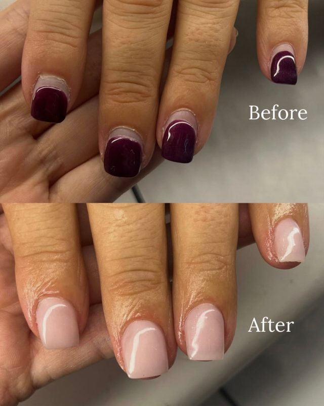 This transformation 🤩
Get your nails looking fresh here at GLO :) 
Book Now 📞 01277 658112