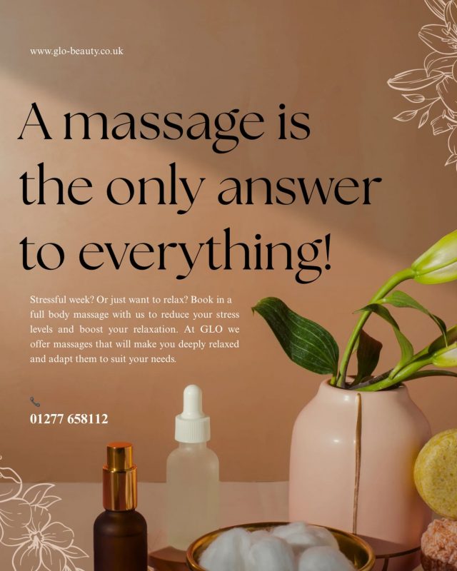 Full Body Massage?!? YES PLEASE 🤭
Book Now! 📞 01277 658112